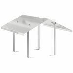 vidaXL Hotte de cheminée Argenté 50 x 60 x 37 cm Acier inoxydable