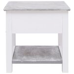 vidaXL Table d'appoint Gris 40x40x40 cm Bois de Paulownia