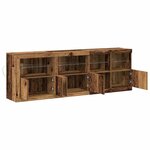 vidaXL Buffet LED Bois ancien 202 x 37 x 67 cm Bois d'ingénierie