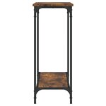 vidaXL Table console chêne fumé 101x30 5x75 cm bois d'ingénierie