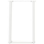 vidaXL Pieds de table à manger en U 2 pièces Blanc 60 x (72-73) cm Acier
