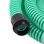vidaXL Tuyau d'aspiration avec raccords en laiton vert 1 1" 15 m PVC
