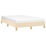 vidaXL Cadre de lit sans matelas crème 120x190 cm tissu