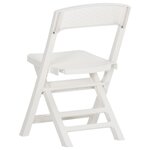 vidaXL Chaises de jardin pliables 4 Pièces PP Blanc