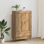vidaXL Haut Armoire avec tiroir Chêne artisanal 69 5 x 31 x 115 cm