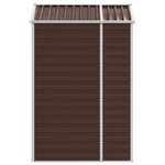 vidaXL Abri de jardin marron 191x130x198 cm acier galvanisé