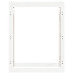 vidaXL Support pour bois de chauffage Blanc 80x25x100 cm Bois de pin