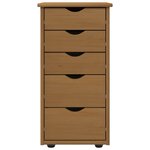vidaXL Armoire Marron miel 34 x 39 x 61 5 cm Bois de Pin Massif