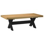 vidaXL Table basse NOAIN pieds en forme de X 120x60x40 cm massif pin