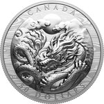 Pièce de monnaie en Argent 50 Dollars g 100.74 Millésime 2024 DRAGON