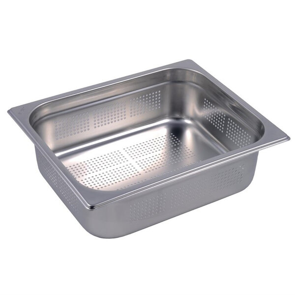 Bac gastro inox perforé gn 1/2 - 100 mm - gastro m -  - inox
