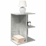 vidaXL Table de chevet gris béton 46 5x29x61 cm bois d'ingénierie