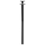 vidaXL Pieds de table à manger en forme de X  2 pièces  anthracite  80 x (72-73) cm  acier