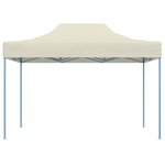 vidaXL Tente de réception pliable professionnelle 3x4 m Acier Crème