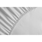 Drap Housse 100  coton 180 x 200 x 30 cm blanc