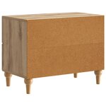 vidaXL Cabinet de chevet avec tiroir Chêne artisanal 62 x 34 5 x 48 cm