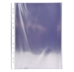 Étui Carton De 100 Pochettes Perforées - Pvc Lisse - A4 - Cristal - Exacompta