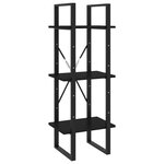 vidaXL Bibliothèque à 5 niveaux Noir 40x30x175 cm Bois de pin