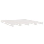 vidaXL Lit de palette blanc 140x200 cm bois de pin massif