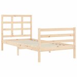 vidaXL Cadre de lit sans matelas 90x200 cm bois massif