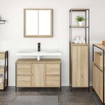 vidaXL Ensemble de mobilier de salle de bain avec tiroir 2 Pièces