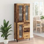 vidaXL Haut Armoire Bois Ancien 69 5 x 34 x 180 cm Bois d'ingénierie