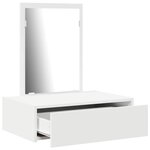 vidaXL Table de Toilette Blanc 60 x 40 x 70 cm Bois d'ingénierie