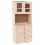 vidaXL Buffet ALTA 77x35x165 cm bois massif de pin