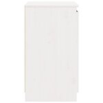 vidaXL Armoire latérale blanc 60x36x65 cm bois de pin massif