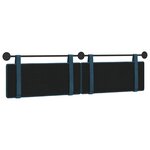 vidaXL Tête de lit suspendue Bleu Velours