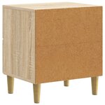 vidaXL Cabinet de chevet avec tiroir Chêne Sonoma 43 x 34 5 x 48 cm