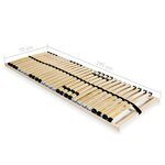 vidaXL Sommier à lattes avec 28 lattes 7 zones 70 x 200 cm