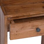 vidaXL Table de chevet Marron 63 x 30 x 79 cm Bois de Mahogany Massif