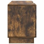 vidaXL Meuble TV Chêne fumé 102 x 34 5 x 47 cm Bois d'ingénierie