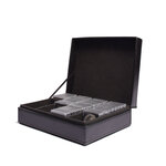 Coffret noir pour 100 capsules Quadrum Leuchtturm.