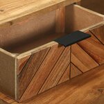 vidaXL Bureau avec tiroir Marron 110 x 50 x 87 cm Bois d'acacia massif