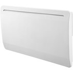 Radiateur électrique fixe 2000w à inertie céramique horizontal blanc - système anti-salissures - détecteur de fenêtre ouverte