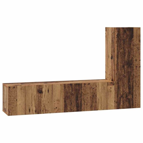 vidaXL Ensemble meuble TV 3 Pièces Bois ancien 60 x 30 x 30 cm