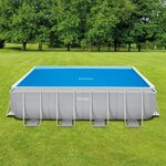 Intex Couverture solaire de piscine bleu 378x186 cm polyéthylène