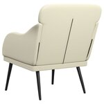 vidaXL Fauteuil Crème 63x76x80 cm Similicuir