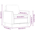 vidaXL Fauteuil Rouge bordeaux 60 cm Similicuir