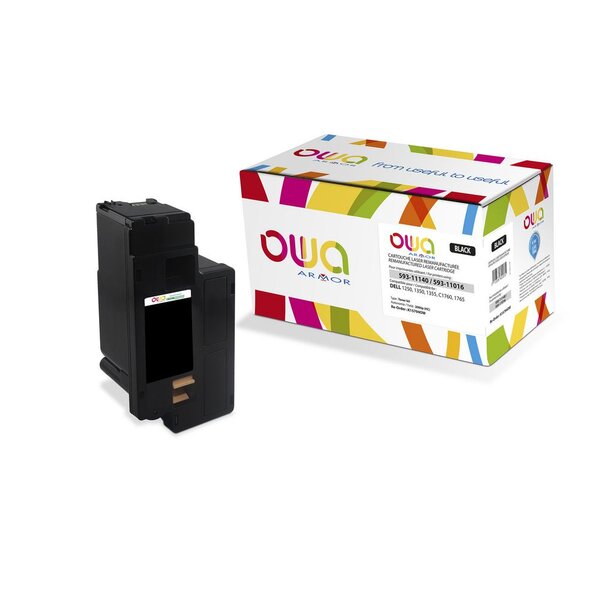 Toner d'encre remanufacturé, compatible pour Dell 593-11016 - Noir