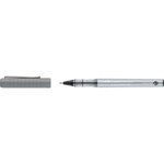 Faber-Castell Roller Free Ink Stylo à bille à encre liquide - Pointe conique 0 7 mm - Largeur de trait fin - Clip en métal - Couleur Noir