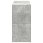 vidaXL Étagères à chaussures 2 Pièces empilable gris béton 60x30x30 5 cm