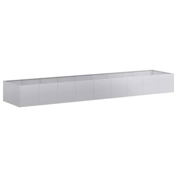 vidaXL Jardinière 360x80x40 cm acier galvanisé