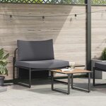 vidaXL Ensemble de canapé de jardin 2 Pièces Anthracite Acier