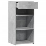 vidaXL Buffet gris béton 45x42 5x93 cm bois d'ingénierie