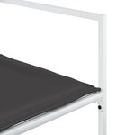 vidaXL Ensemble à manger de jardin avec coussins 11Pièces blanc textilène