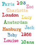 Tampon transparent alphabet 3
