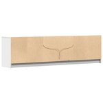 vidaXL Meuble TV avec LED blanc 180x34x50 cm bois d'ingénierie